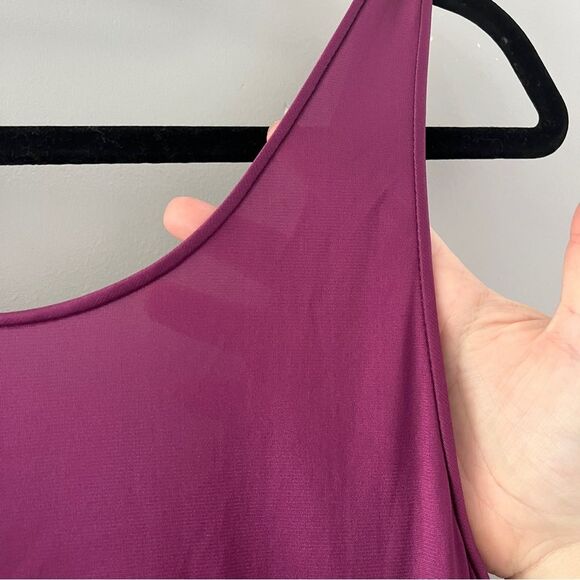 Vintage Purple Nightgown Nylon Sleeveless Maxi Size Medium - Picture 4 of 8